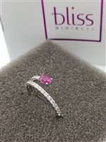 Anello Bliss Donna in Oro bianco Rubino 0.35 Ct 20095636 - 20095636